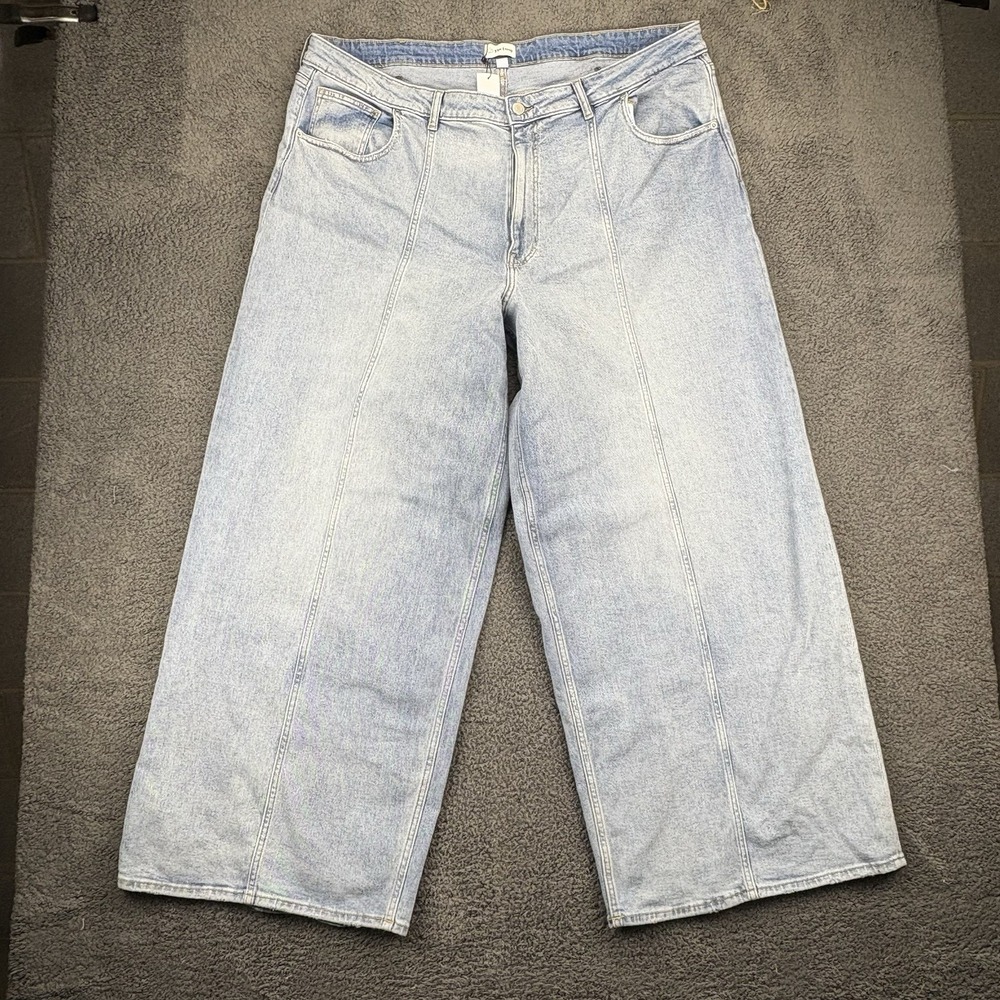 The Drop Jeans Women 37 (43x31) Frida Light Indigo Baggy Wide Leg Sk8r y2k‎